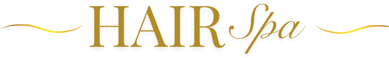 scritta oro hair spa